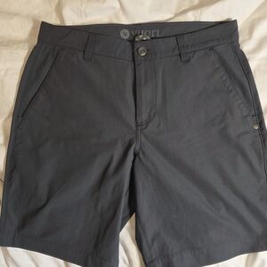 Vuori Men's Dark Charcoal Hybrid Shorts